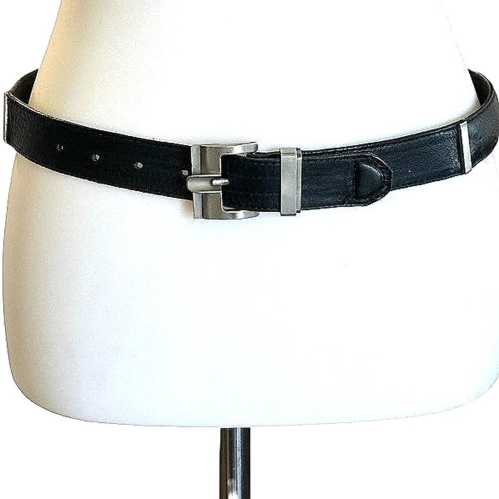 Vintage Verri Uomo Italian Leather Belt - Textured Ostrich-Effect